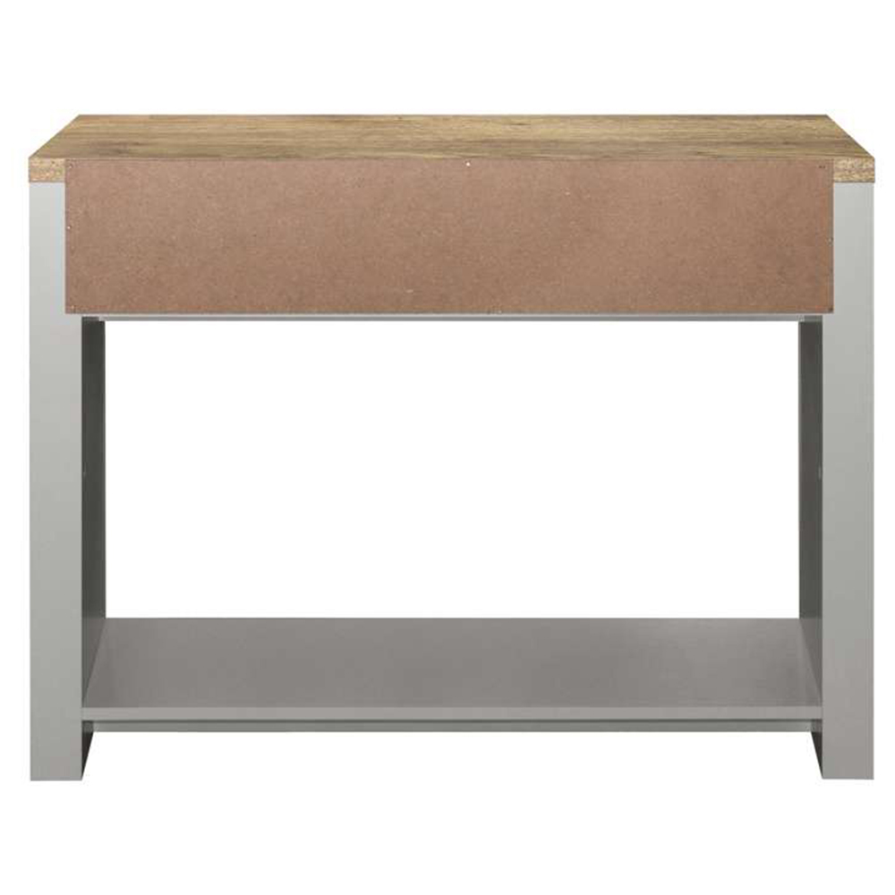Highgate 2 Drawer Grey and Oak Console Table  Image 5