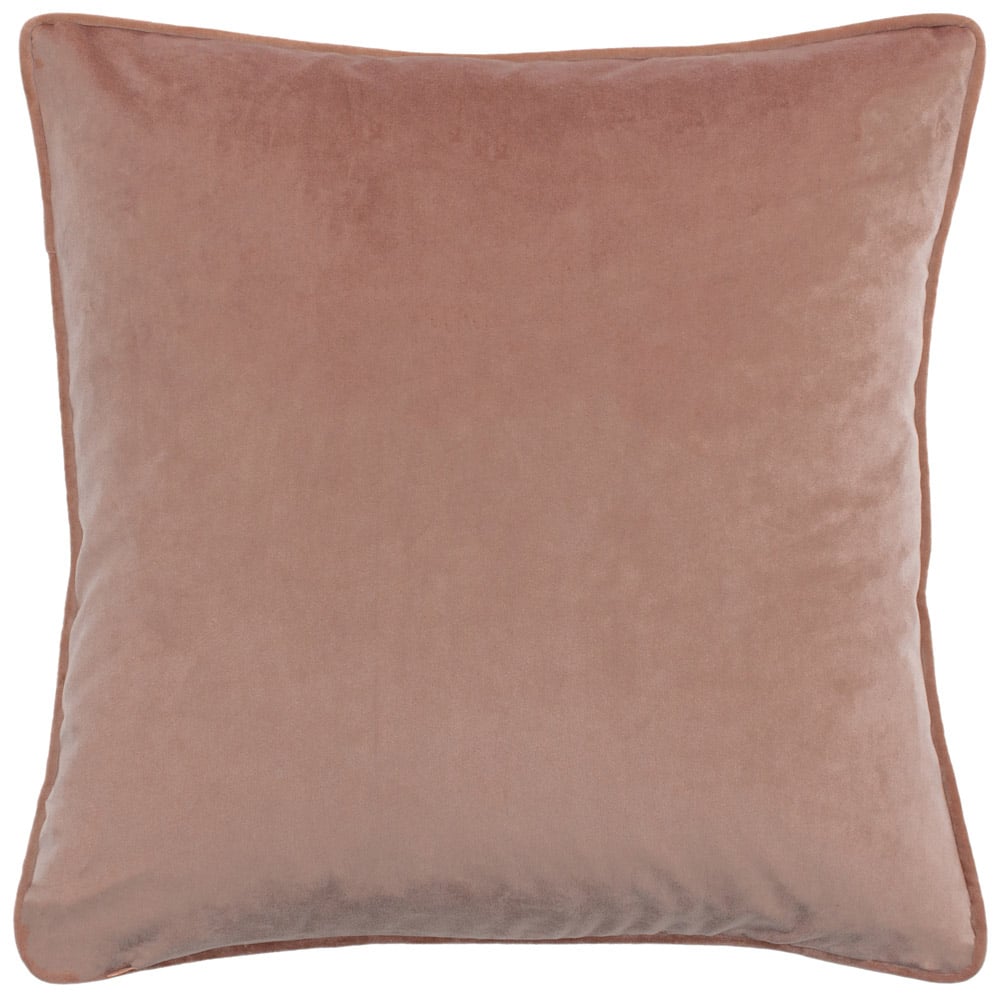 Paoletti Avenue Blush Velvet Jacquard Cushion Image 3