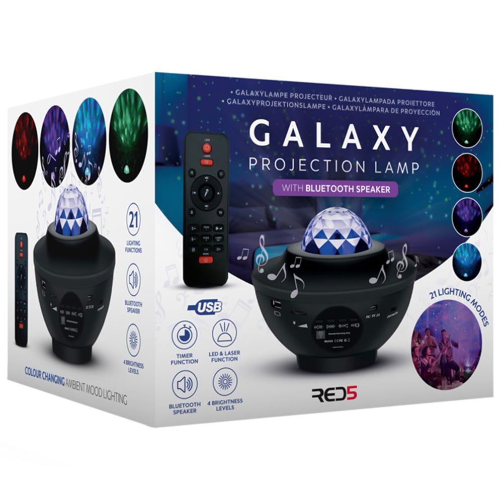 RED5 Galaxy Projection Lamp with Speaker  Image 4