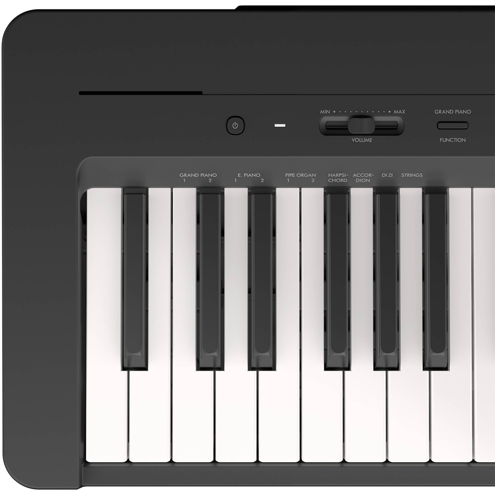 Yamaha P145 Portable Piano in Black Package Image 3