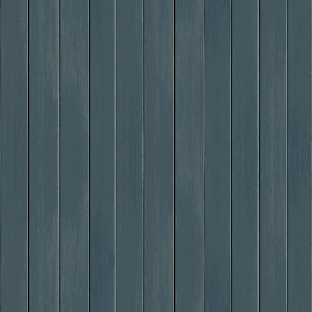 Arthouse Flat Wooden Plank Blue Wallpaper Image 1