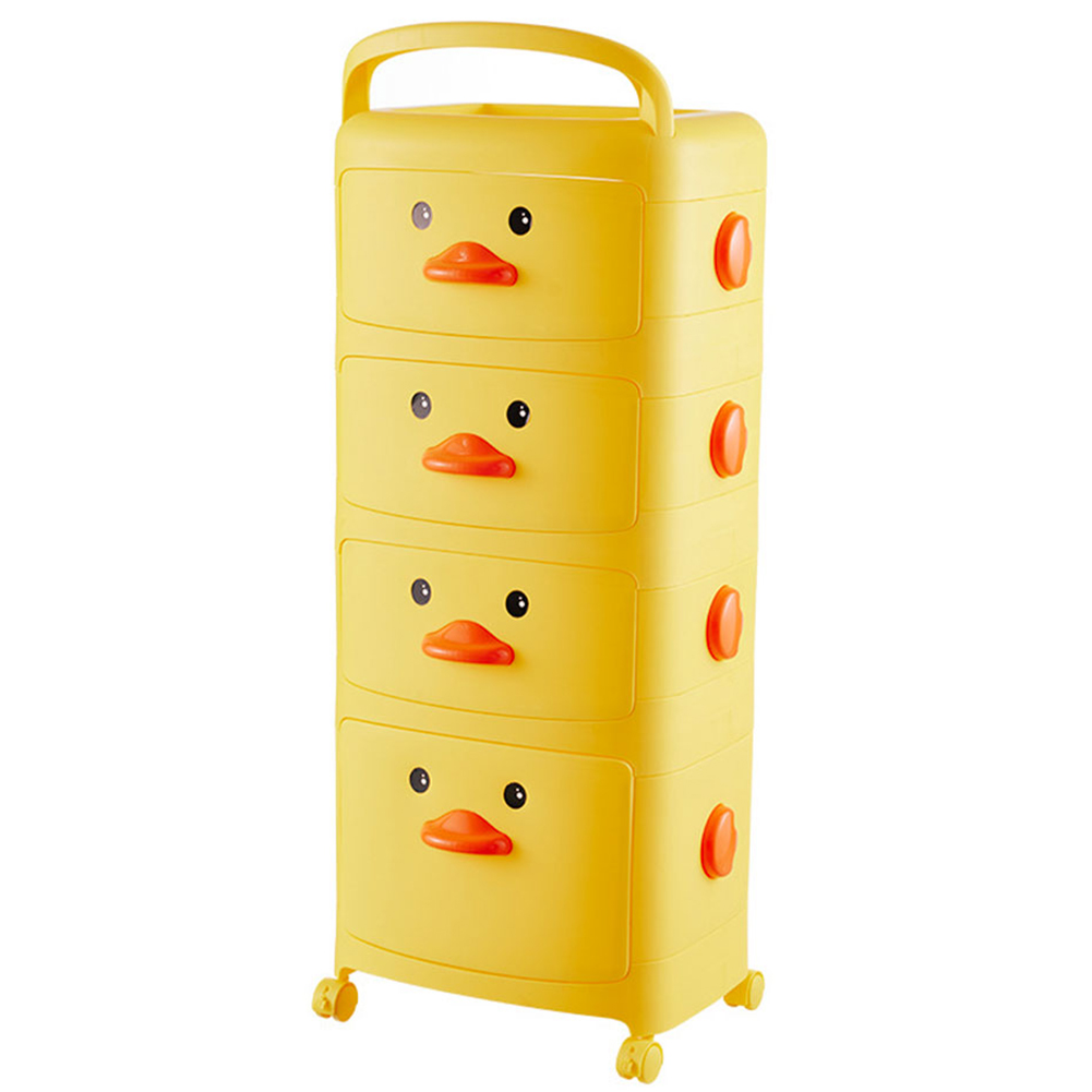 Living and Home 4 Tier Yellow Duck Cart Image 2