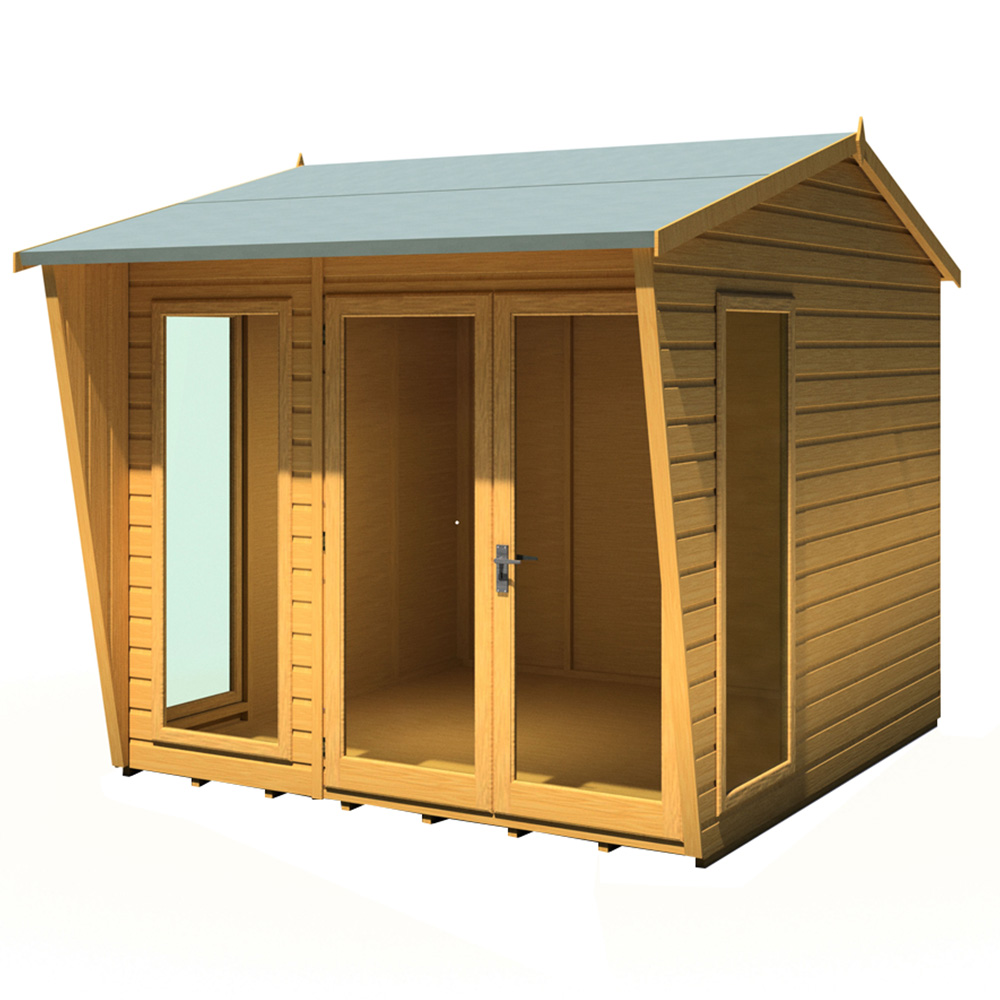 Shire Burghclere 8 x 8ft Double Door Contemporary Summerhouse Image 1