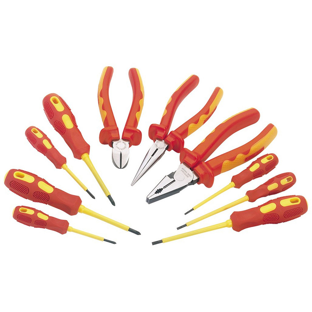 Draper 10 Piece VDE Insulated Pliers and Screwdriver Set Image 1
