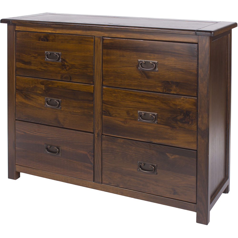 Core Products Boston 6 Drawer Wide Chest of Drawers Image 3