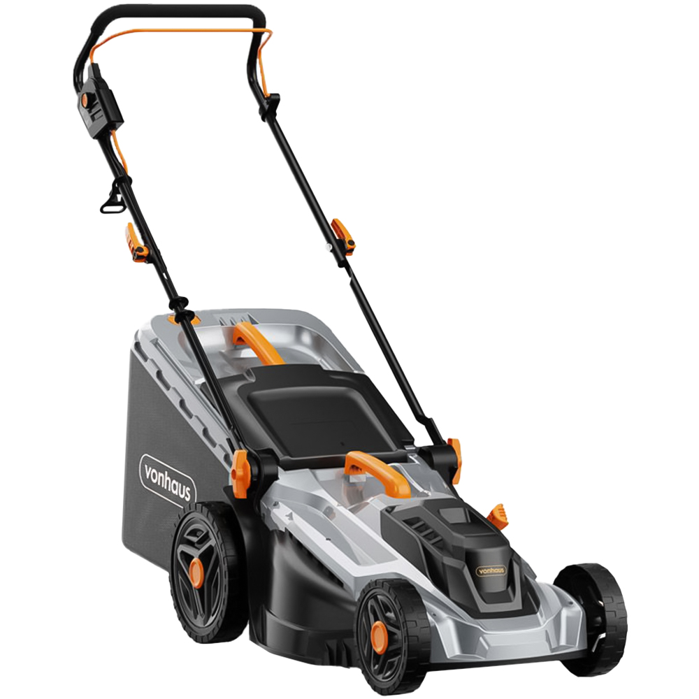 VonHaus 2515382 1600W Hand Propelled 38cm Rotary Electric Lawn Mower Image 1