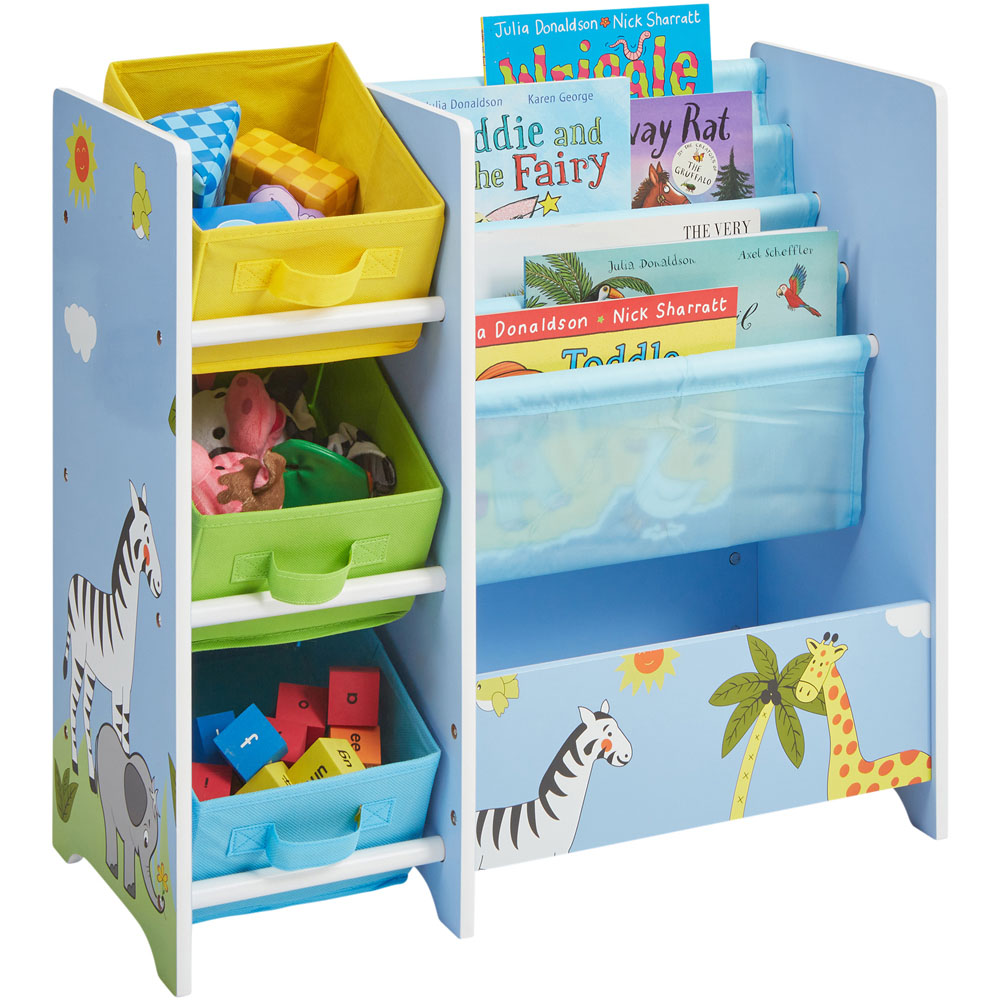Liberty House Toys Kids Safari Book Display with Storage Boxes Image 3