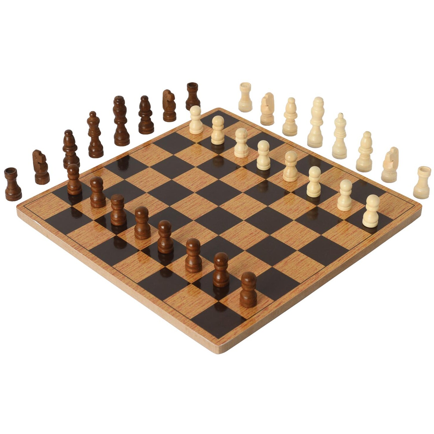 Wooden Chess Set - Natural Image 1