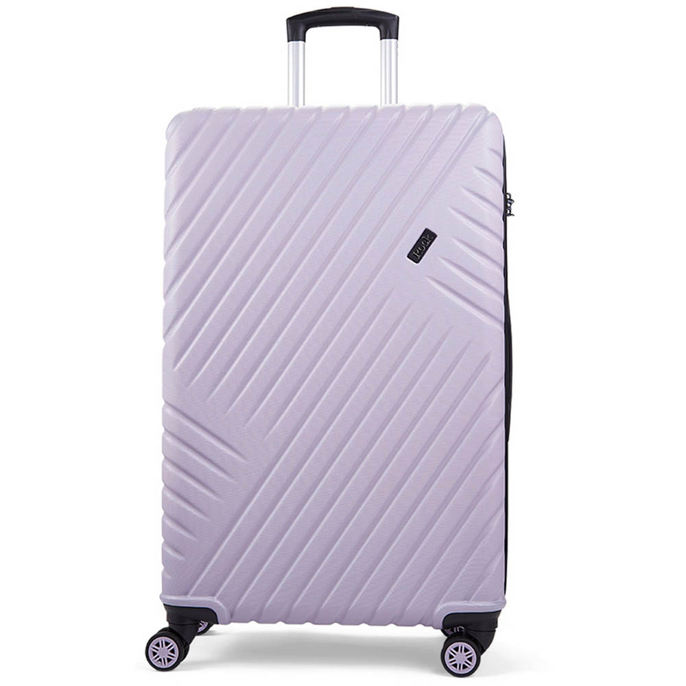 Rock Santiago Large Purple Hardshell Suitcase Image 2
