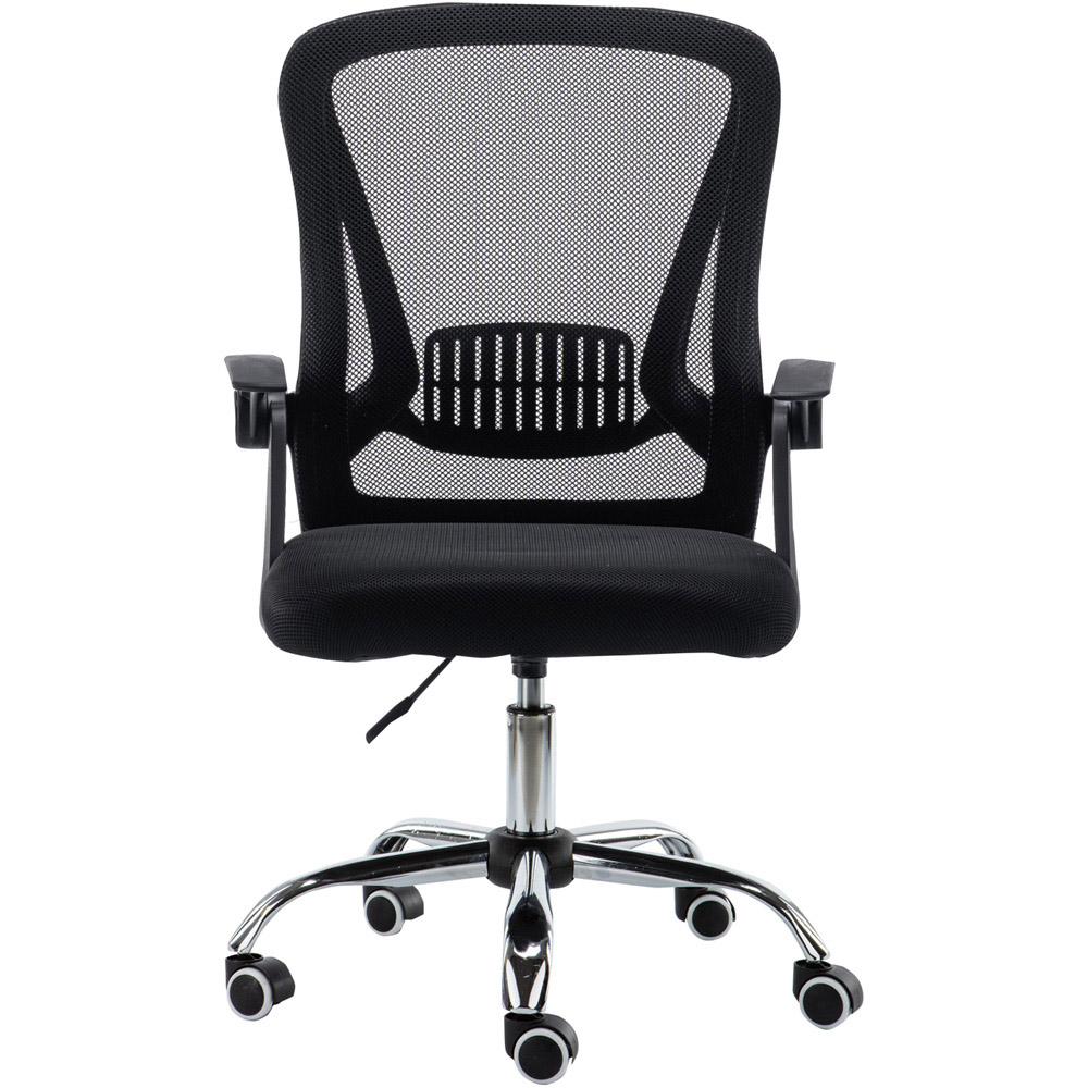 Neo Black Mesh Swivel Office Chair Image 8