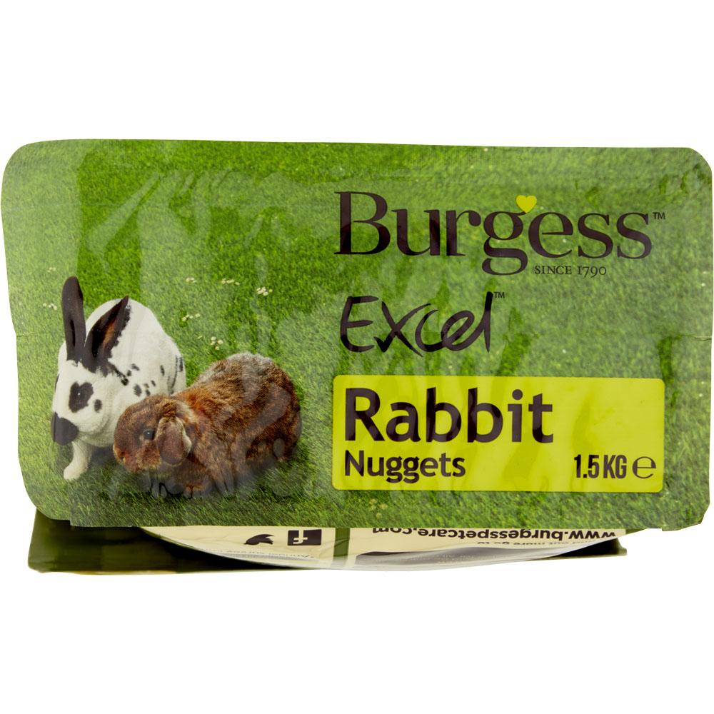 Burgess Excel Adult Rabbit Nuggets with Mint 1.5kg Image 3