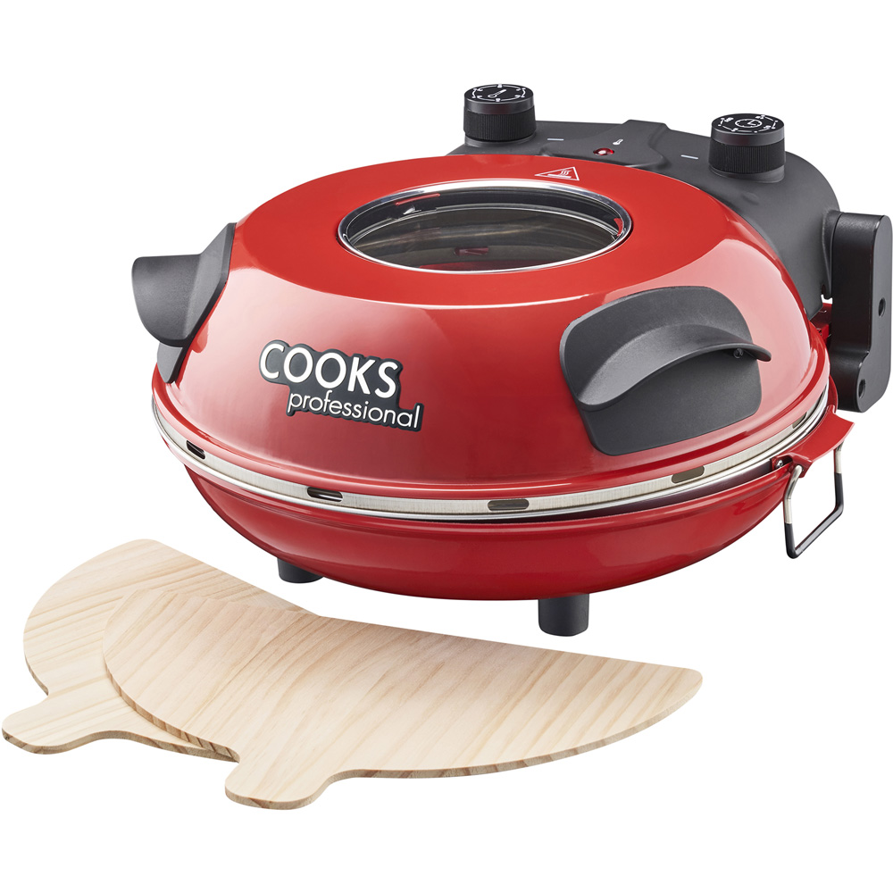 Cooks Professional K132 Red Pizza Oven Image 1