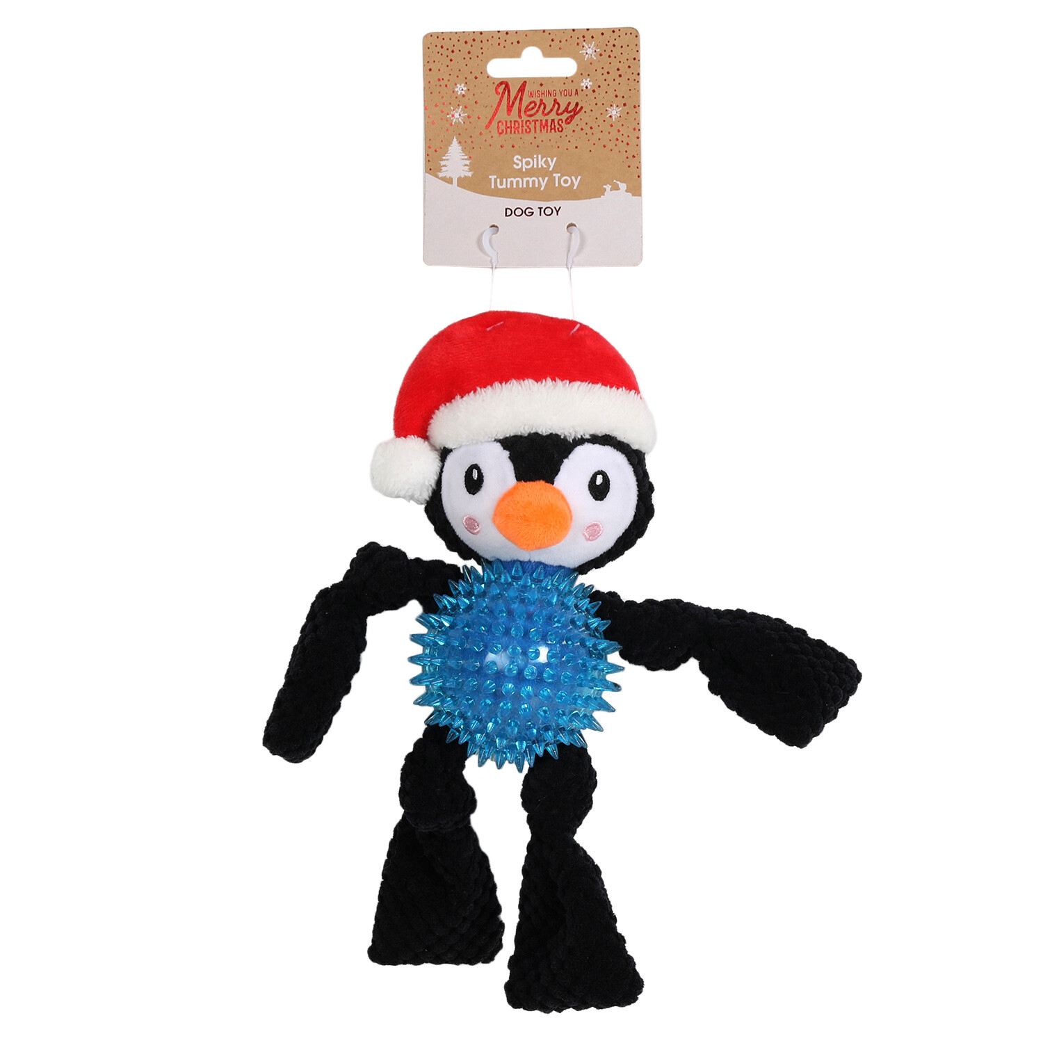 Single All I Want For Christmas Spiky Tummy Dog Toy in Assorted styles Image 3