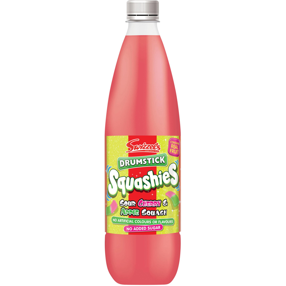 Swizzels Drumstick Squashies Sour Cherry and Apple No Added Sugar Squash 1L Image