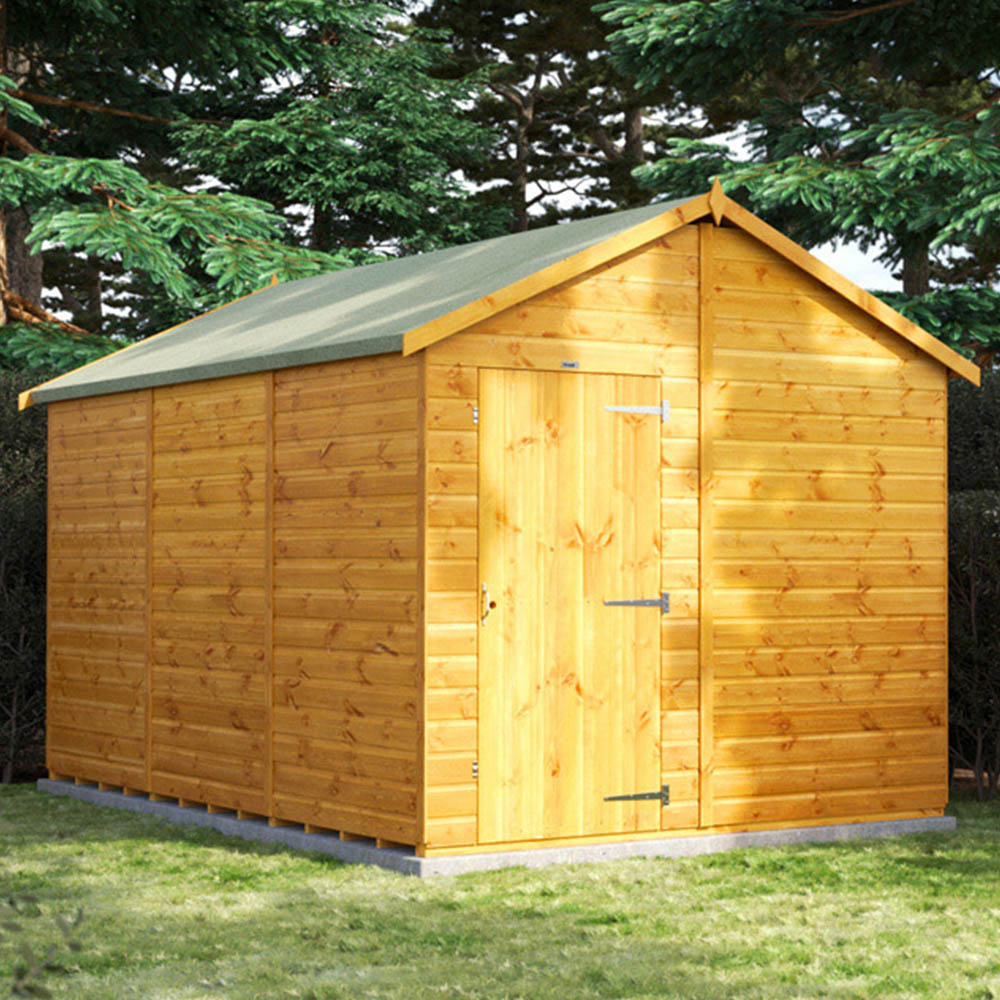 Power Sheds 12 x 8ft Apex Wooden Shed Image 2