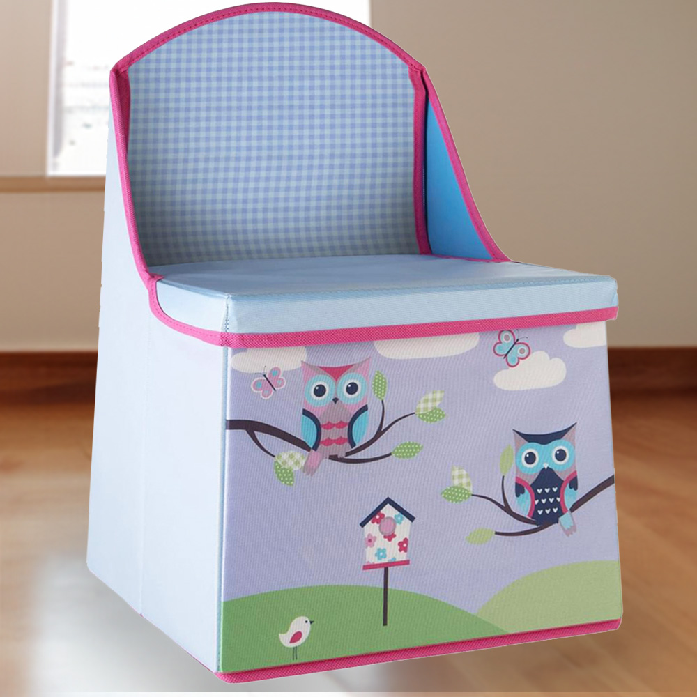 Premier Housewares Kids Owl Storage Seat Image 1