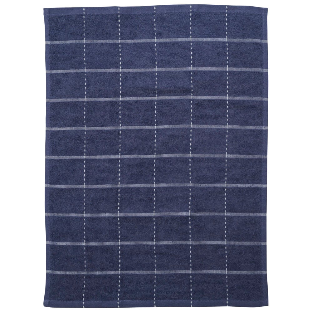 Wilko Cotton Terry Tea Towel Blue 45 x 60cm Image 2