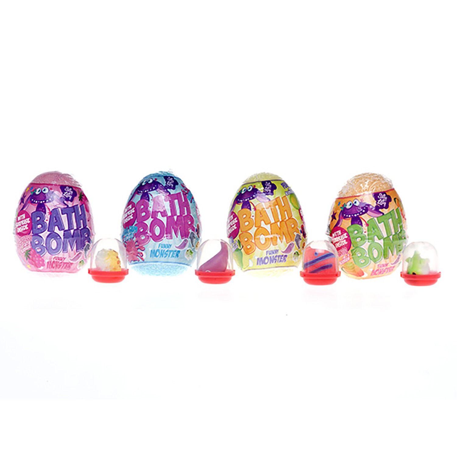 Single Funny Monsters Fizzing Surprise Bath Eggs in Assorted styles Image