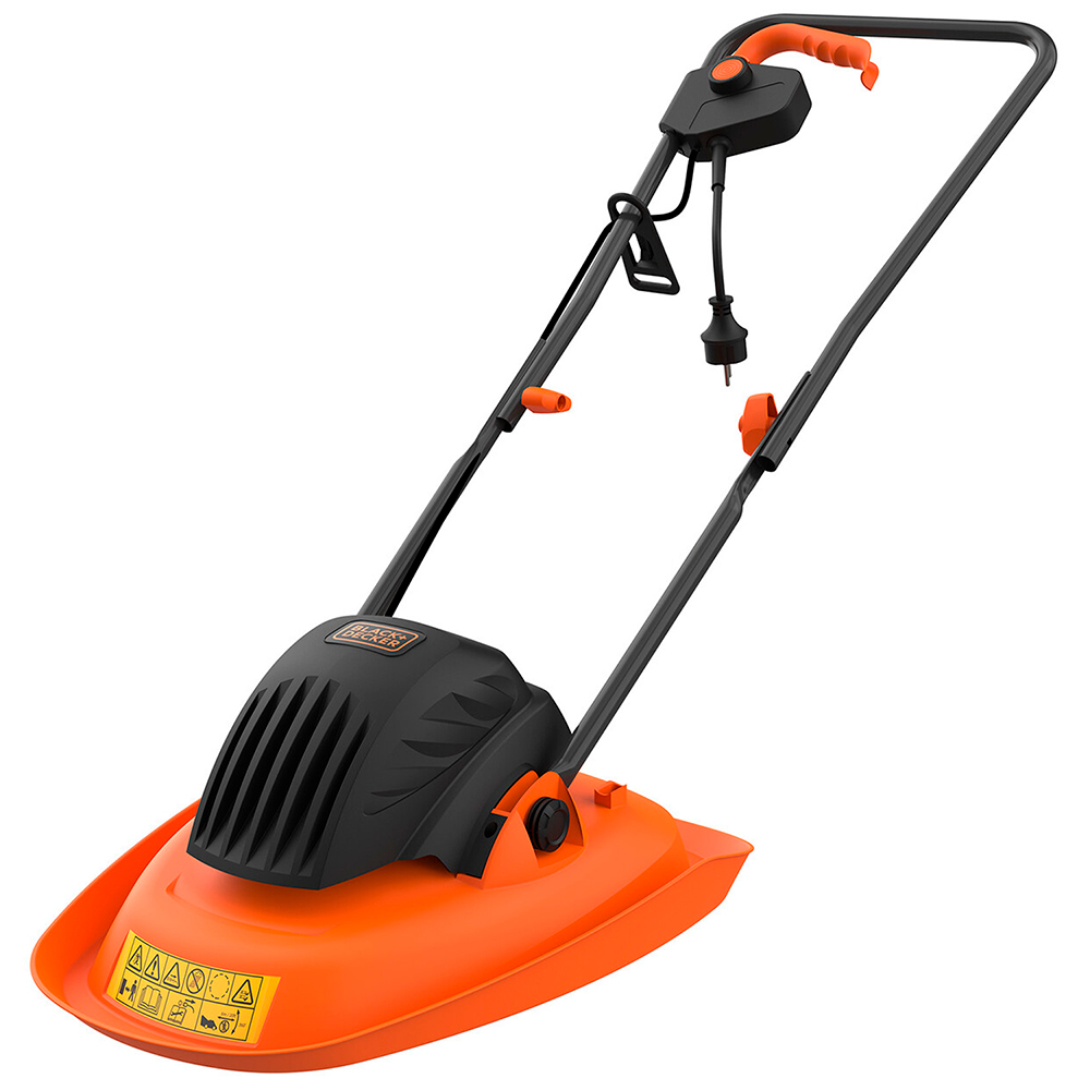 Black + Decker 1200W Hand Propelled 30cm Rotary Electric Lawn Mower Image 1