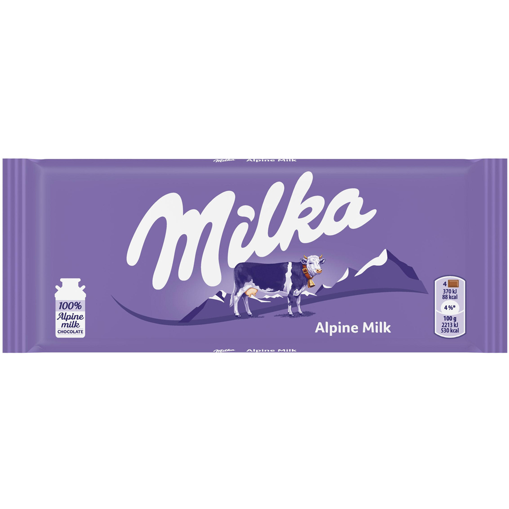 Milka Alpine Milk 100g Image