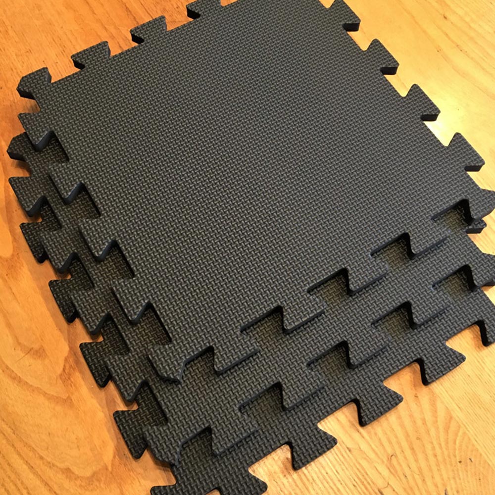 Swift Foundation Warm Floor Black Interlocking Floor Tile for Workshops 12 x 6ft Image 2