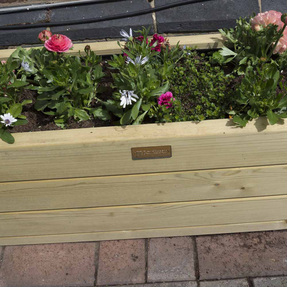 Rowlinson Marberry Wooden Patio Planter 30 x 150 x 30cm Image 5