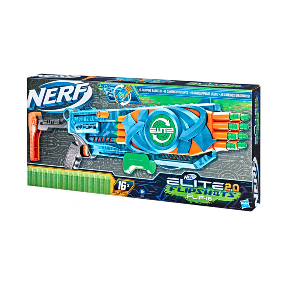 Hasbro Nerf Elite 2.0 Flip Blaster with 16 Darts Image 2