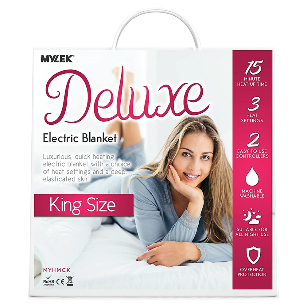 MYLEK King Electric Fitted Blanket 190 x 152cm Image 4