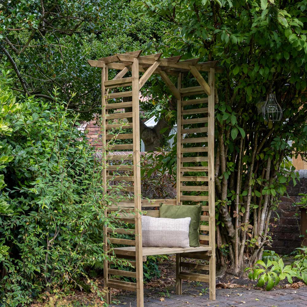 Forest Garden Palma Single Seater 7 x 3.9 x 2ft Arbour Image 1