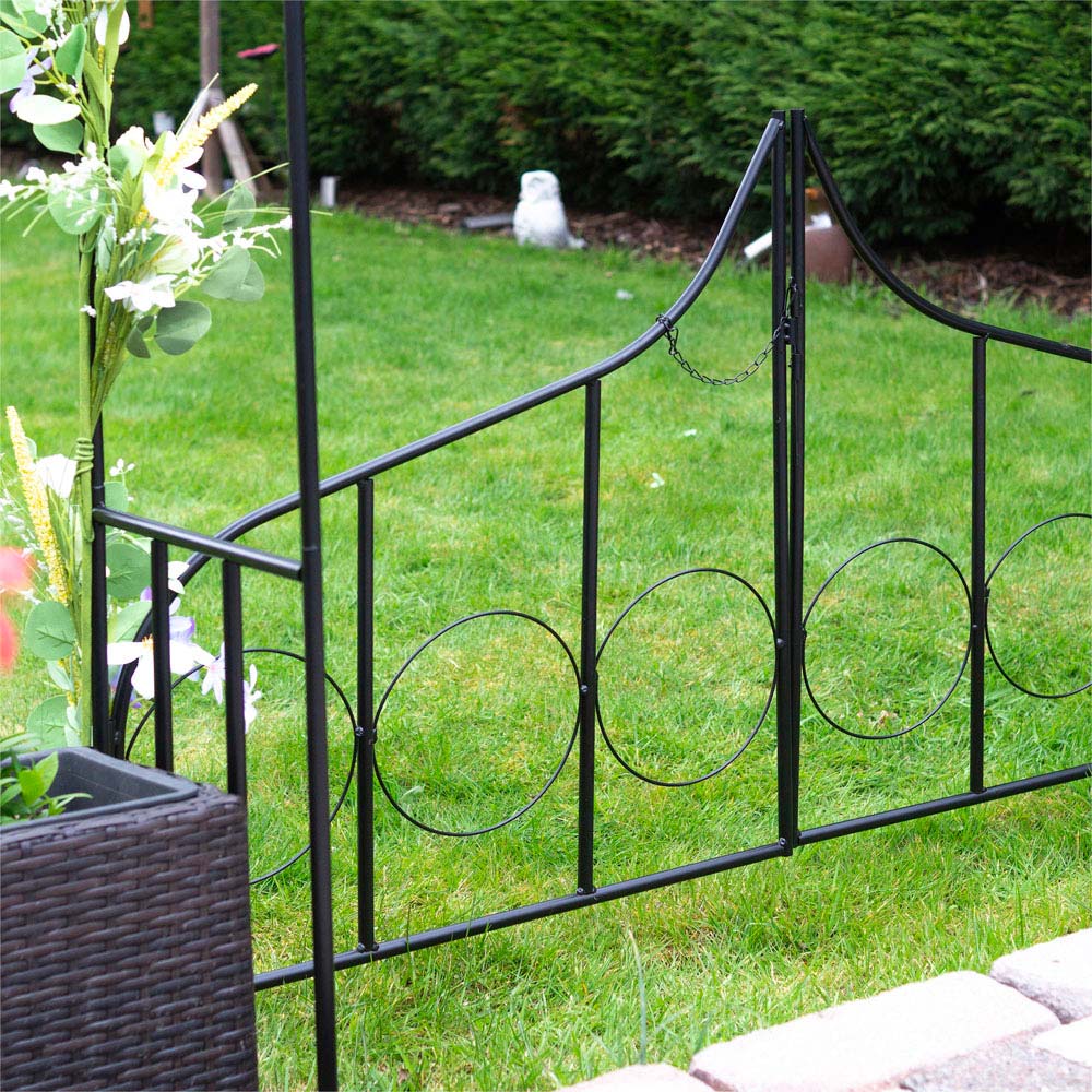 St Helens 7.7 x 4.5 x 1.2ft Garden Arch with Gate Image 4