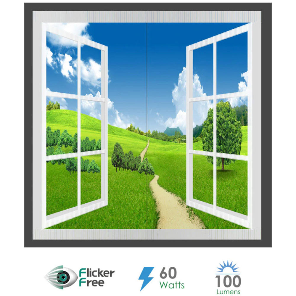 ENER-J 60W LED Window Style Grassland Wall Panel Light 6000K 120 x 60cm Image 3