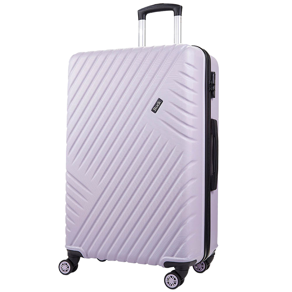 Rock Santiago Large Purple Hardshell Suitcase Image 1