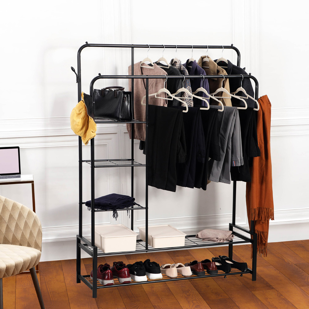 House of Home Double Clothes Rail 4 x 5.5ft Image 2