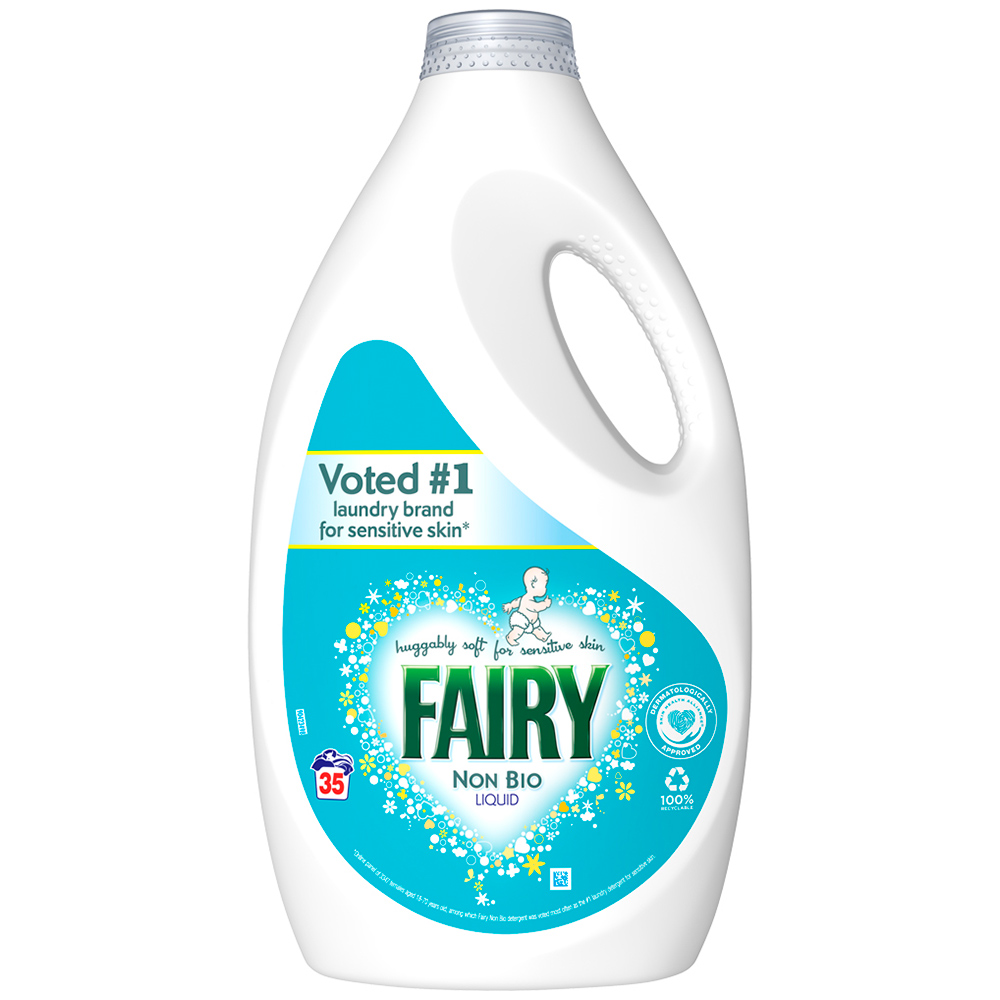 Fairy Non Bio Washing Liquid 35 Washes Image 2