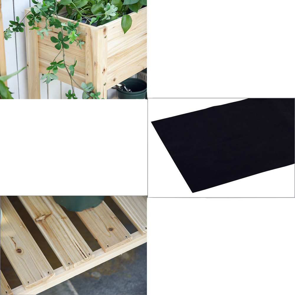 Outsunny Wooden Indoor and Outdoor Flower Bed Planter Box Image 5