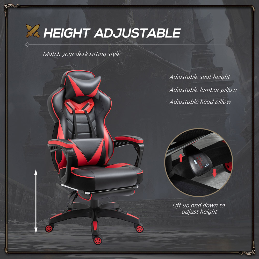 Portland Red Racing Gaming Chair Image 4