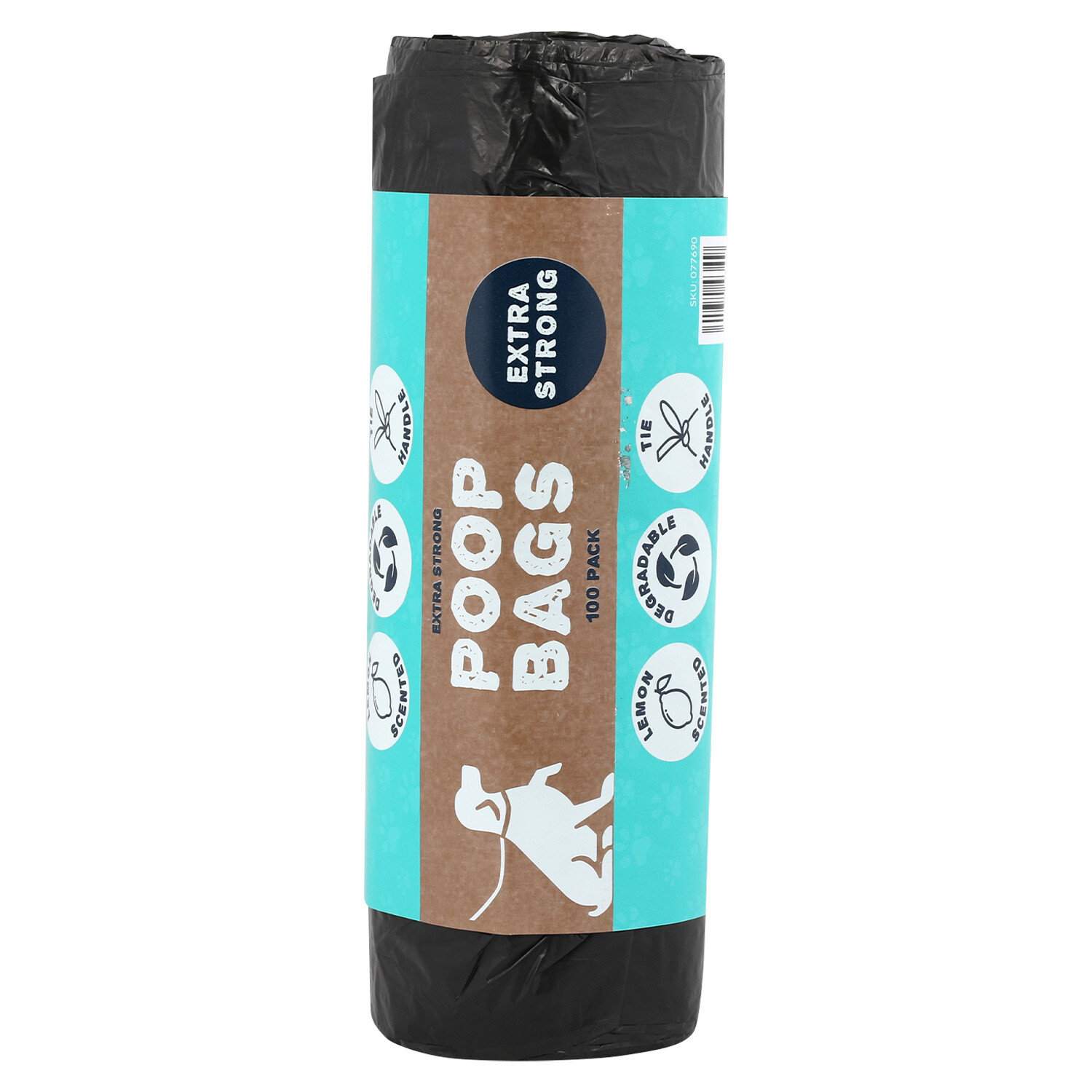 Pack of 100 Scented Extra Strong Poop Bags Image