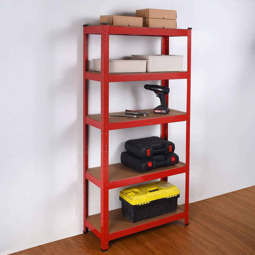 House of Home 5-Tier Red Heavy Duty Shelf Image 2