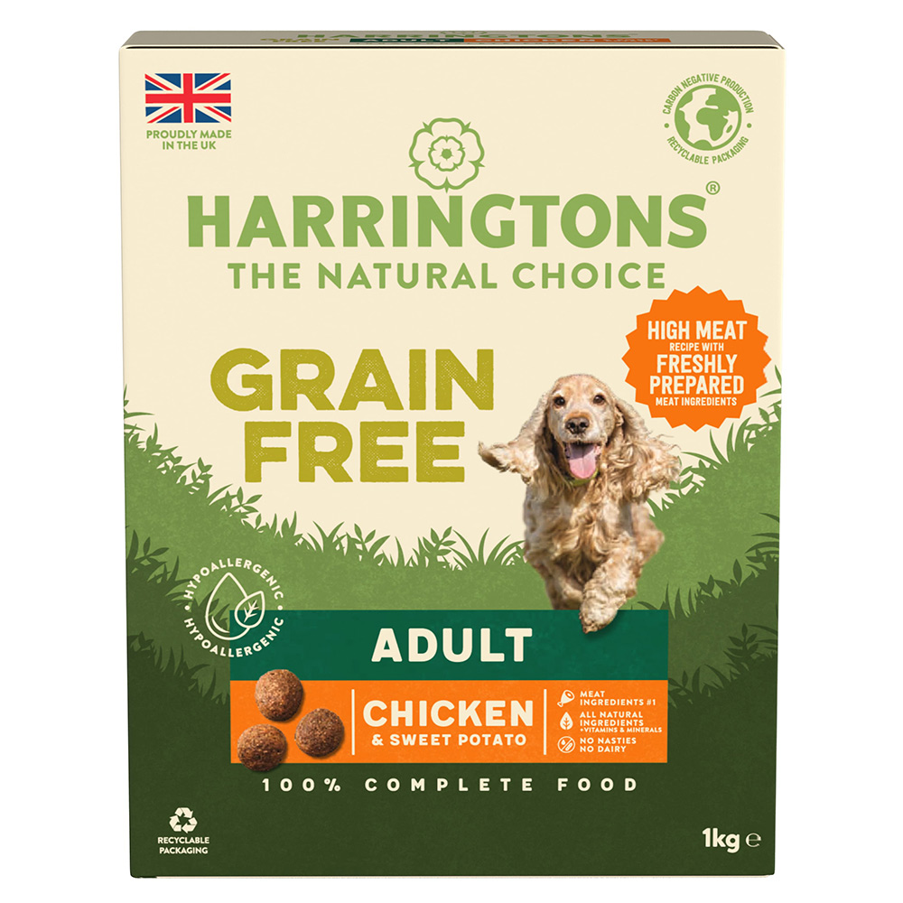 Harringtons Grain Free Chicken and Sweet Potato Dog Food 1kg Image 1