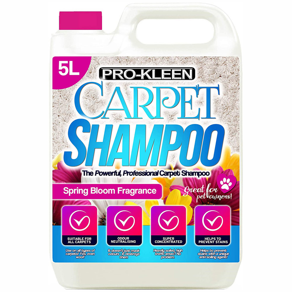 Pro-Kleen Carpet Shampoo Spring Bloom 5 Litres Image 1