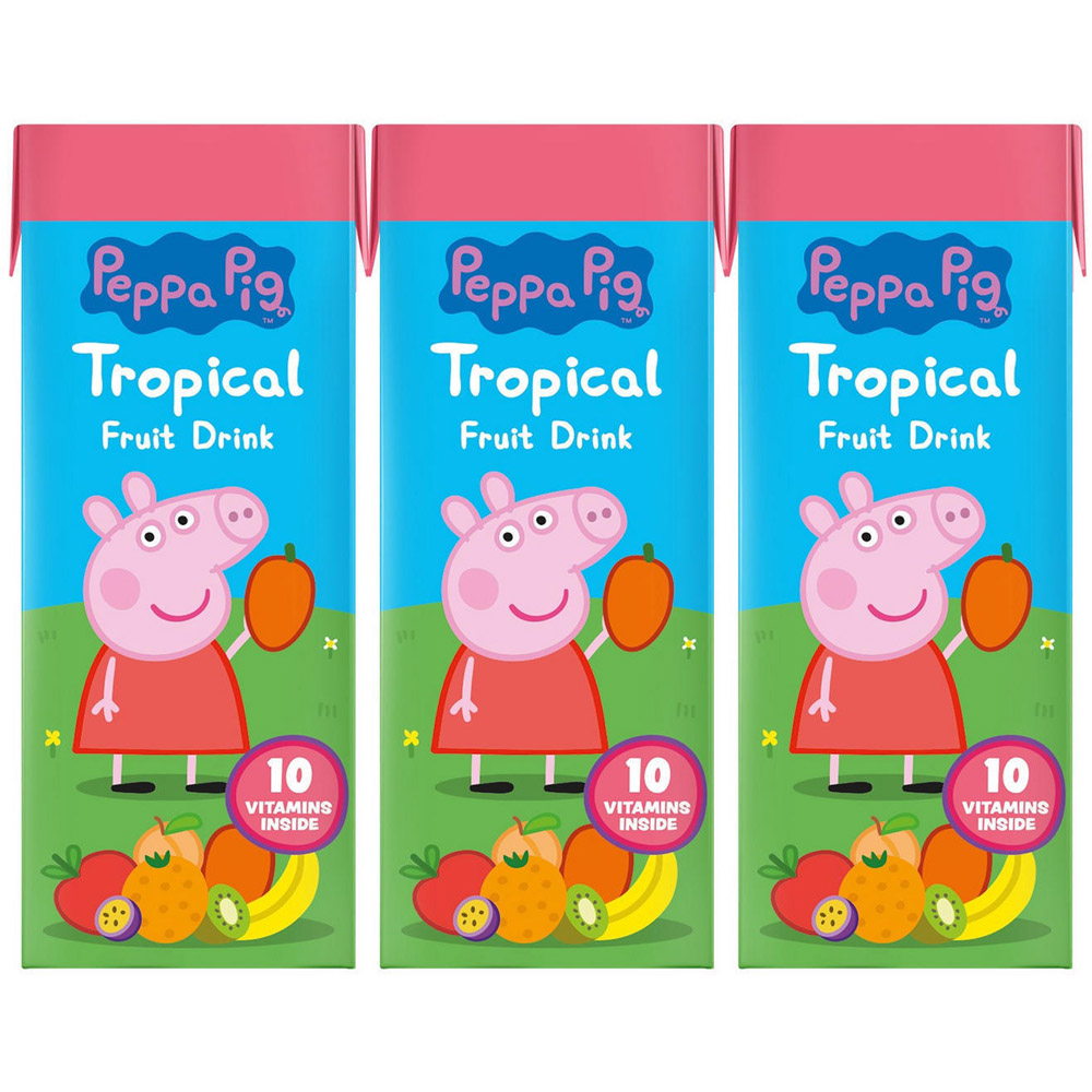 Peppa Pig Tropical Fruit Drink  3 x 200ml Image