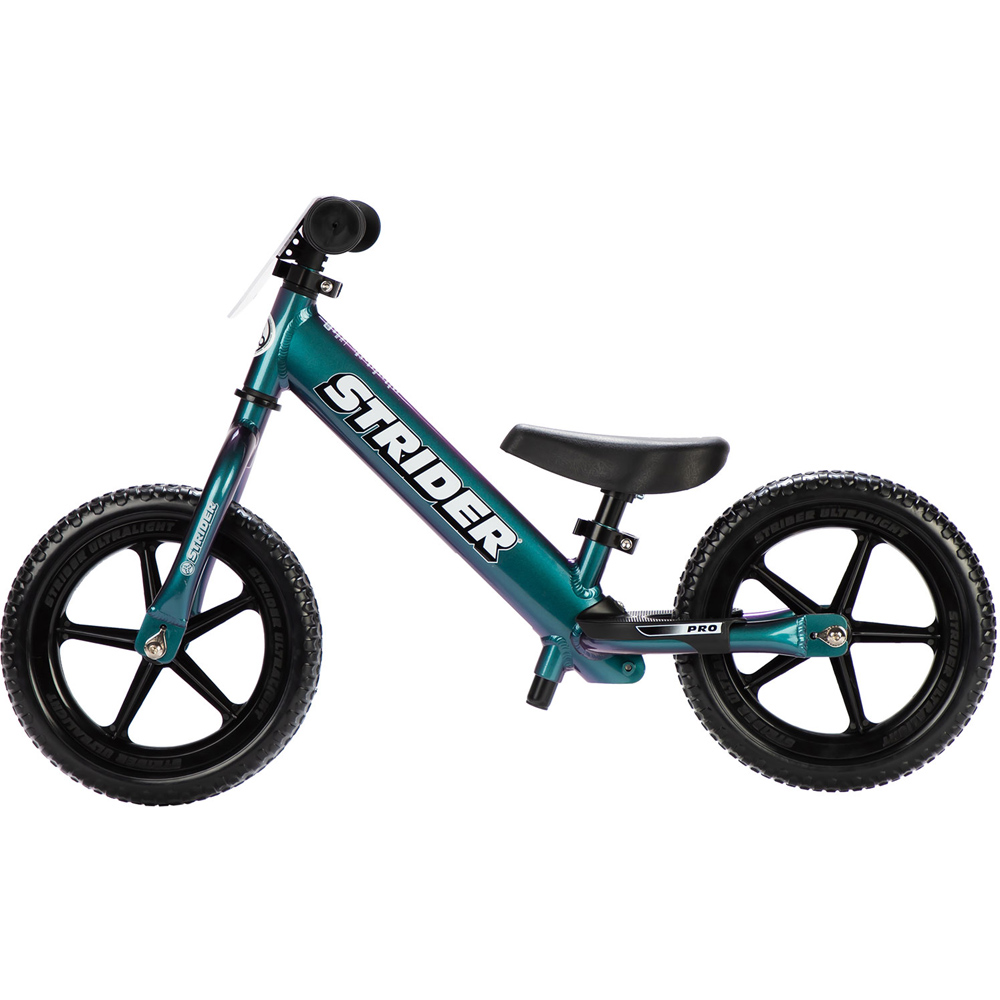 Strider Pro 12 inch Metallic Aqua Balance Bike Image 2