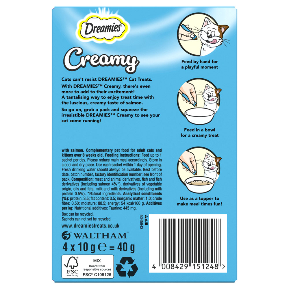 Dreamies Cat Treats with Salmon 40g Image 4