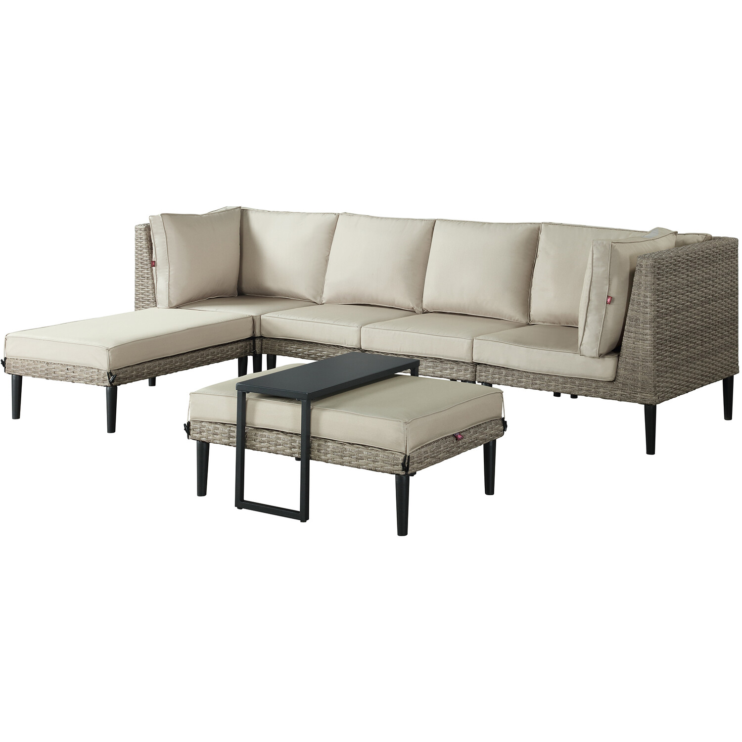 Malay Clydesdale 6 Seater Modular Sectional Corner Lounge Set Image 2