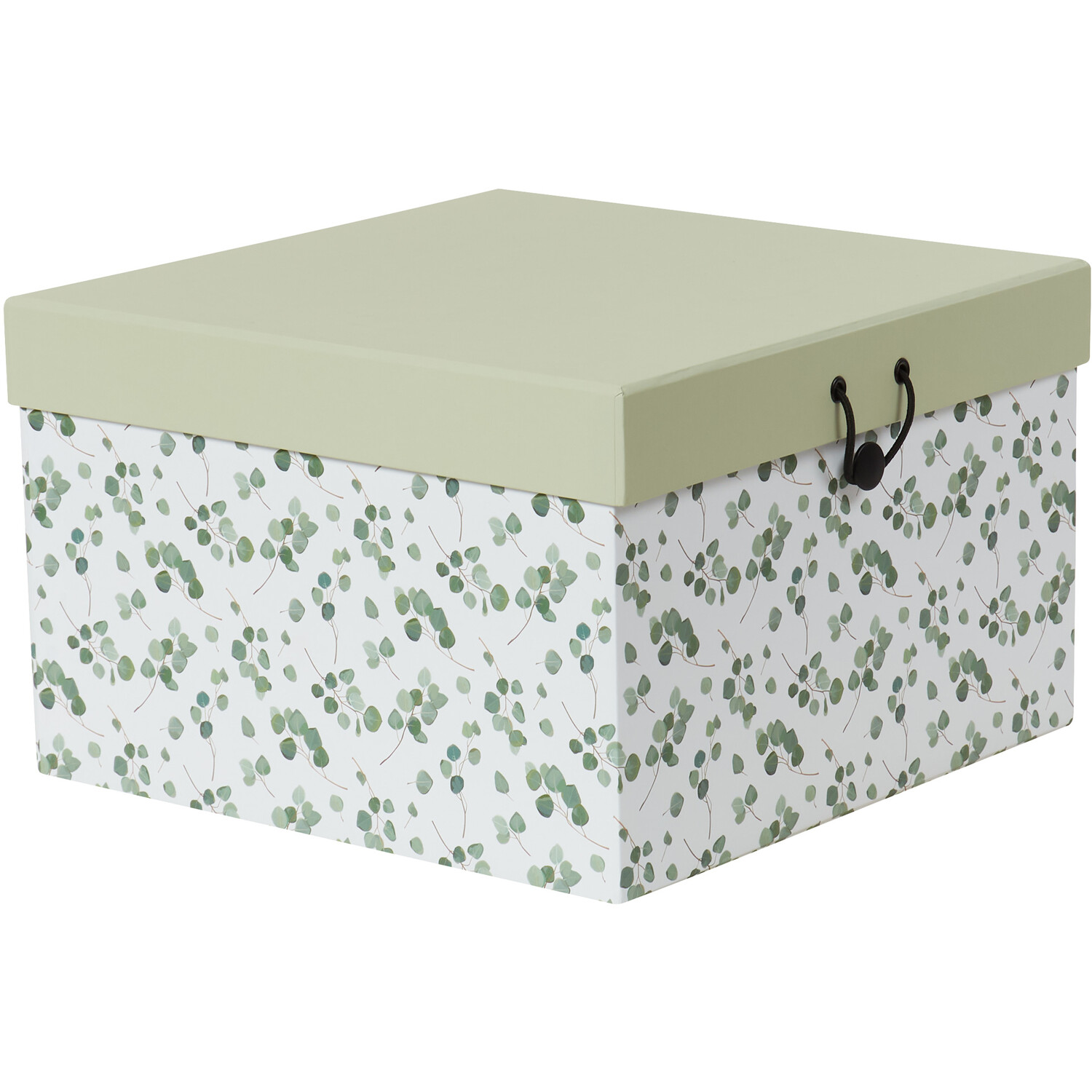 Set of 3 Eucalyptus Print Boxes - Green Image 3