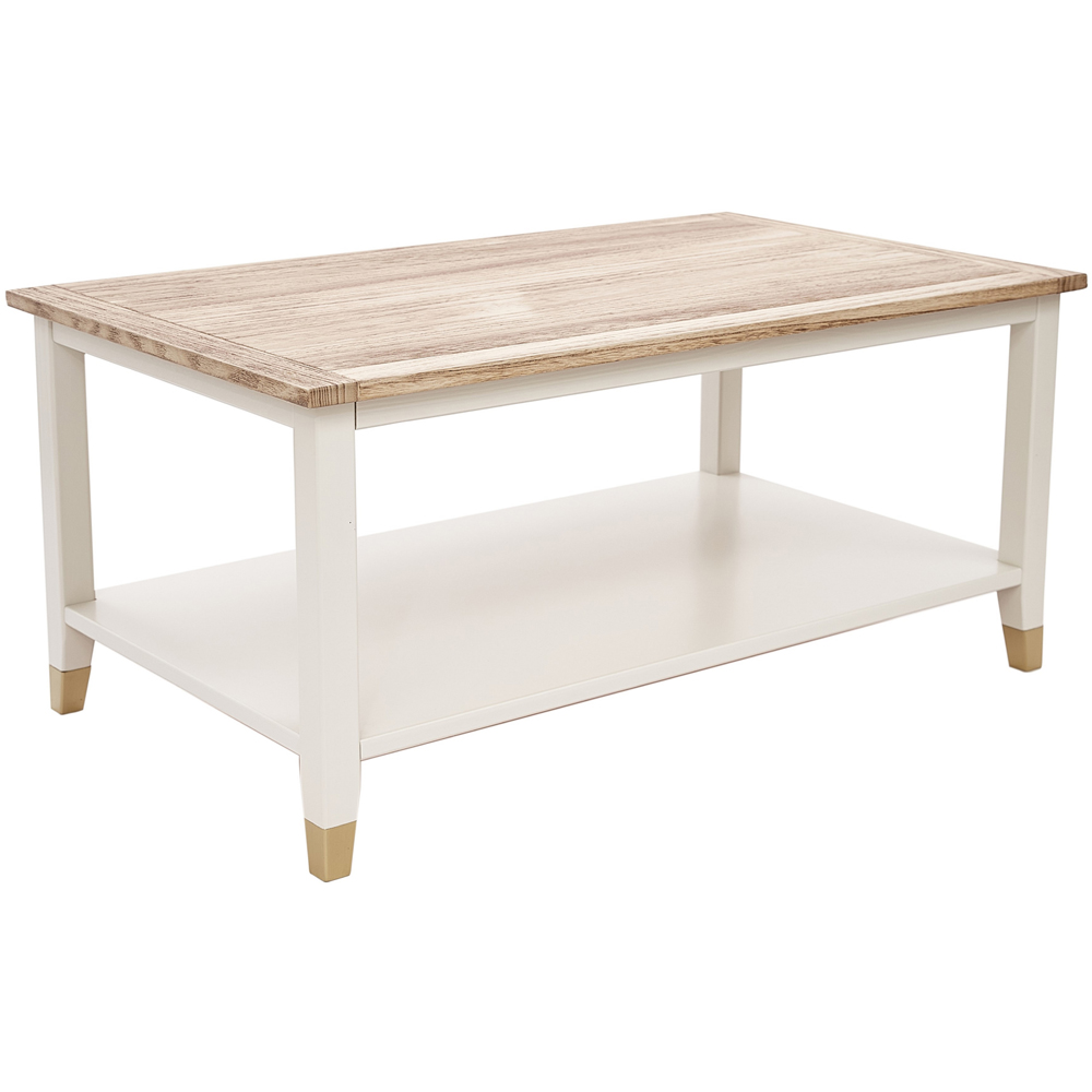 Palazzi White Natural Coffee Table Image 4