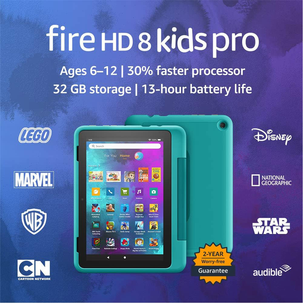 Amazon Fire HD 8 Kids Pro Tablet 8 inch Display 32GB Teal Image 2