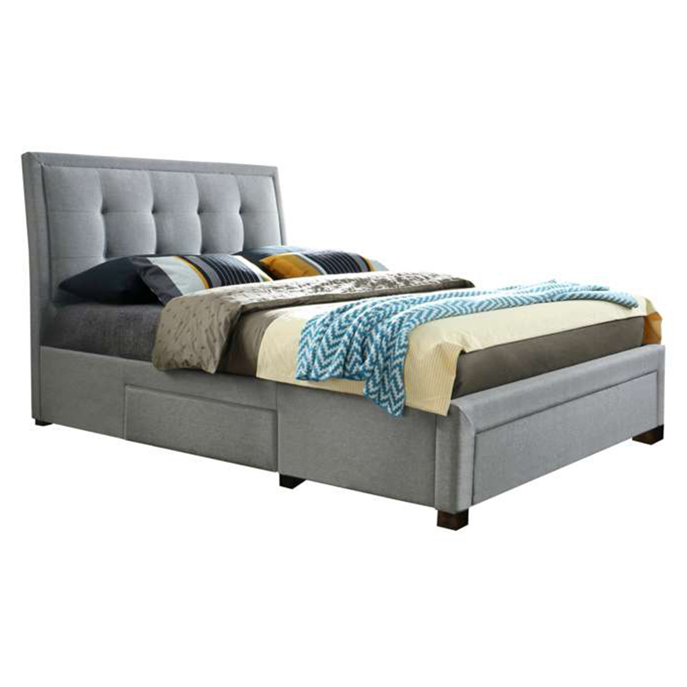 Shelby Double Grey Bed Frame Image 2