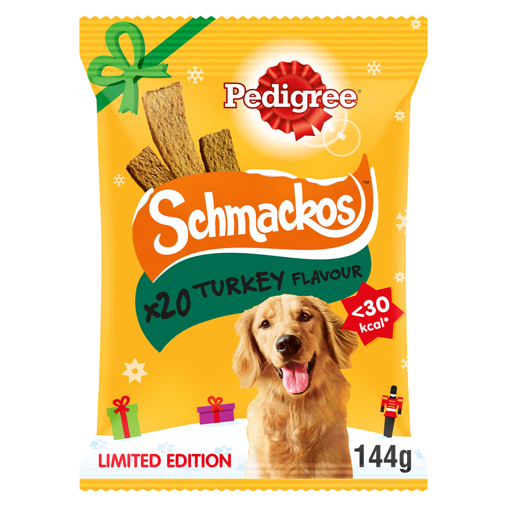 Pedigree Schmackos Turkey Flavour Dog Treats 20 Pack Image 1