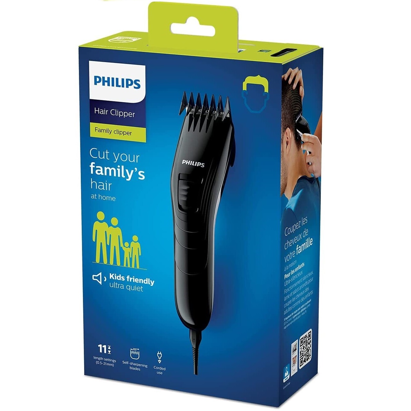 Philips Family Hair Clipper - Black Image 1